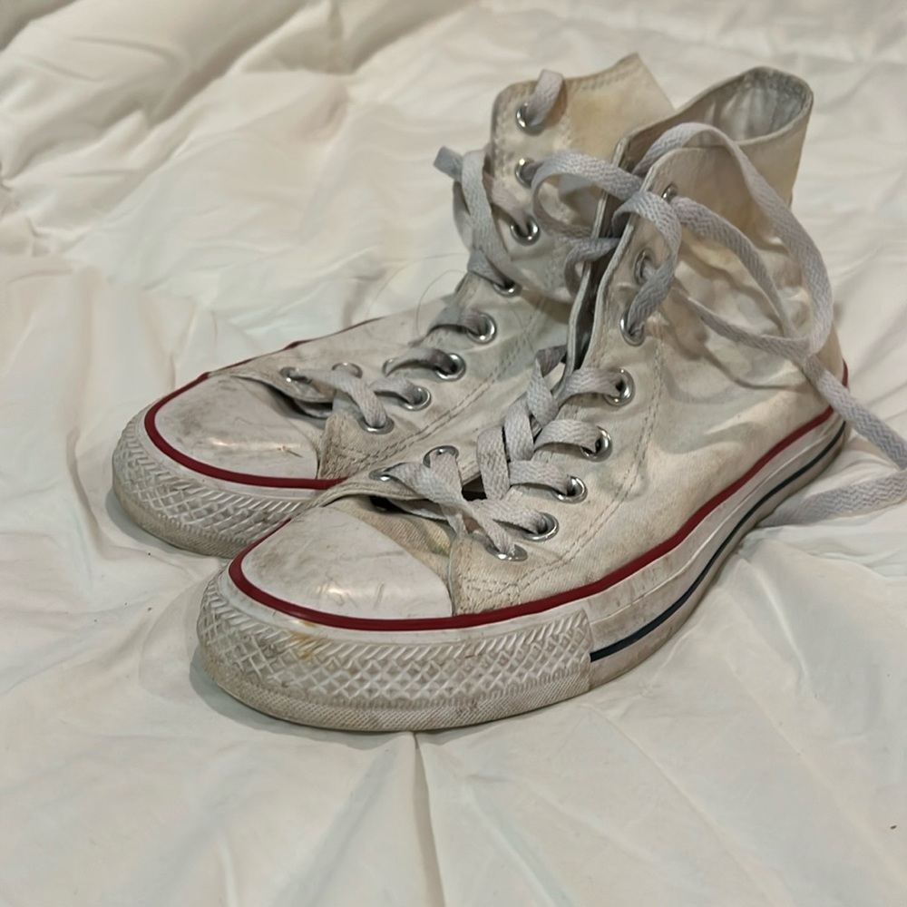 Converse high top white